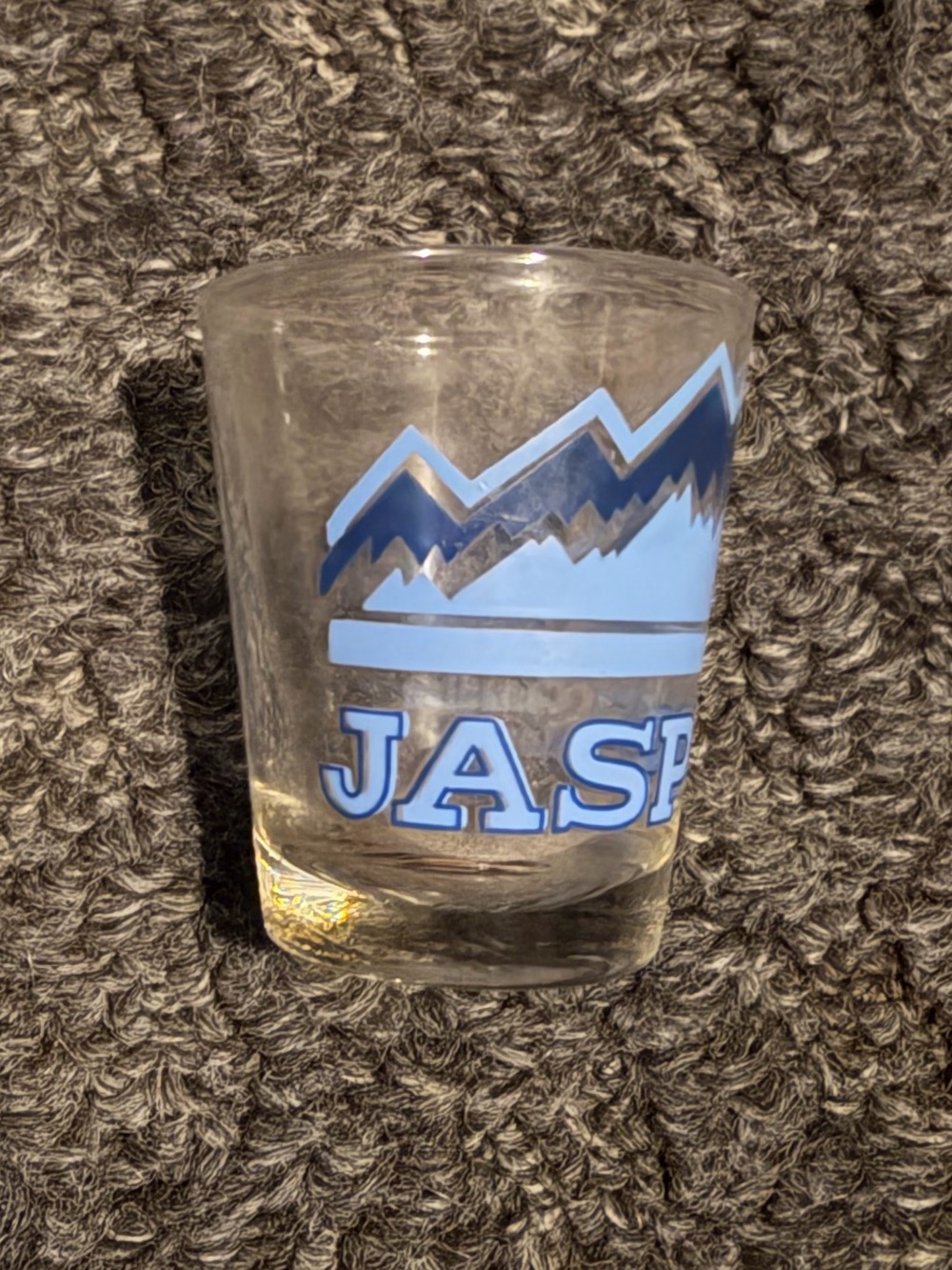 Jasper Canadian Rockies shot glass